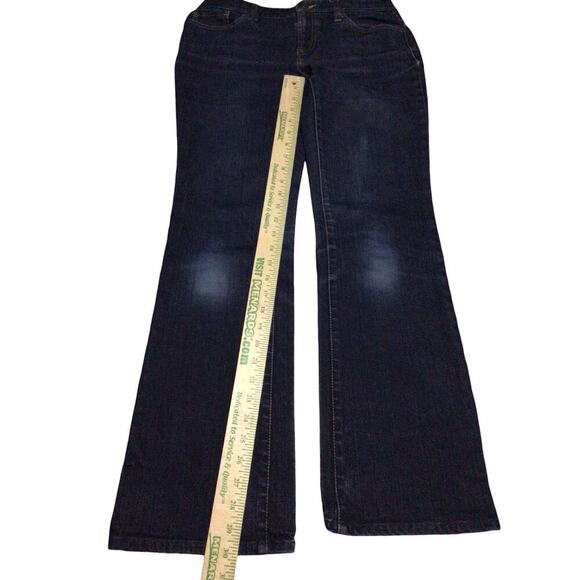 Ann Taylor Loft Curvy Boot Denim Jean Women Size 2 Blue Dark Wash - Picture 7 of 7